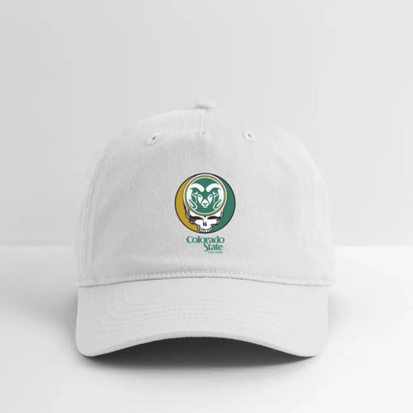 Colorado State University Grateful Dead Stealie Dad Hat - white